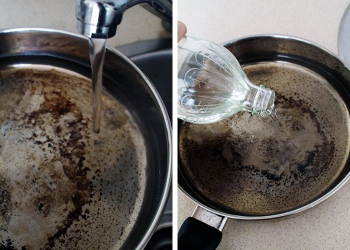 remover cera de depilação da panela de alumínio